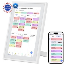 Digital Calendar 10.1 Inch Electronic Wall Planner Frame Combined Smart Touch