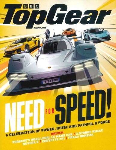 BBC Top Gear Revue: #398, Besoin pour Vitesse, Porsche 963, Corvette ZR1, Aug - Photo 1 sur 3