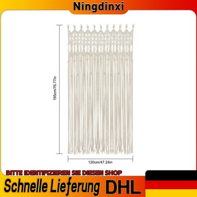 Boho Wandbehang Türvorhang Tür Fenster Vorhang Tapisserie Wandteppich 120x195cm