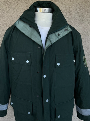 Wahler 2005 German Polizei Outerwear Green Parka Winter Jacket
