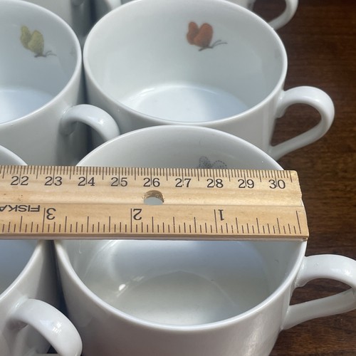 Juego de 6 tazas de amapola pastel Fitz & Floyd de 8 oz (la séptima está agrietada) ¡dulce! - Imagen 11 de 15