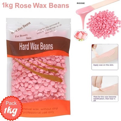 Enthaarung Hartwachs Bohnen Rose 1KG Heiß Brasilianische Wachsperlen Körper Haarentfernung