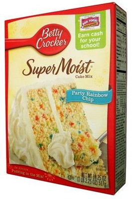Betty Crocker Super Moist Rainbow Chip Cake 375g