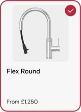 Quooker Flex 3-in-1 Boiling Water Tap Chrome with Extendable Hose + Cube + Kit