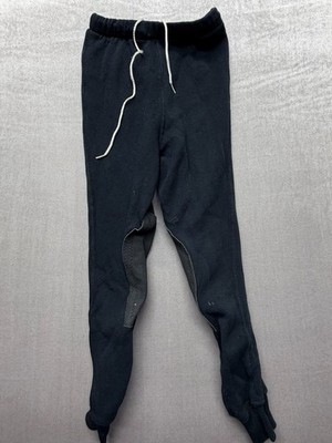 Millers Schooling Sweats Equstrian Women Pants Polyester Knee Paded SM Black