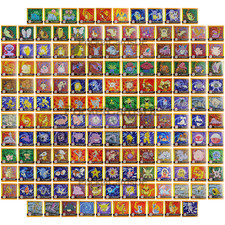 Pokemon Artbox Sticker Series 1 Komplett Set 1-150 Sticker 1999 Stickers
