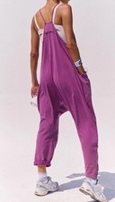 New Free People FP Movement Women's Size L Hot Shot Jumpsuit Deep Mulberry