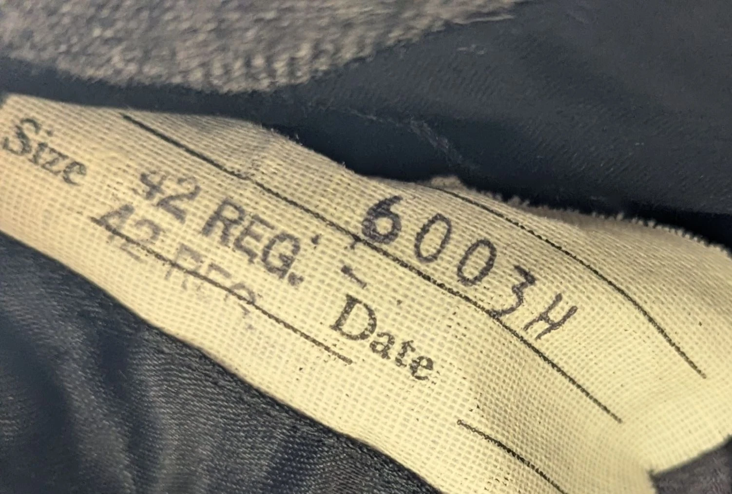 Vintage Men Wool Overcoat 42 R Charcoal Grey Herringbone Dewmoor Malcolm Kenneth image 10
