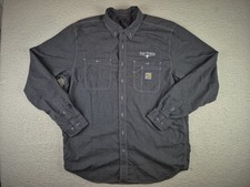 CARHARTT FR FORCE LIGHTWEIGHT PERFORMANCE WOVEN L/S WORK SHIRT Mens Large Tall