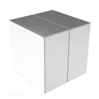 1 x 1 x 1/2 Inch Strong Neodymium Rare Earth Large Block Magnets N52 (2 Pack)