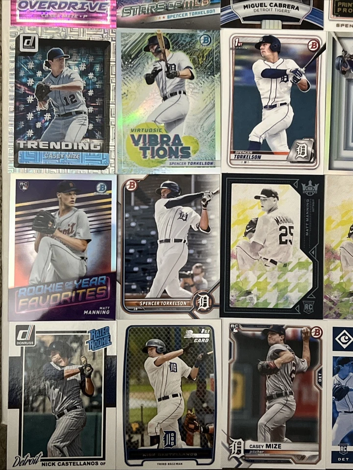 Lote de 50 tarjetas de béisbol de los Tigres de Detroit Foto 4 de 4