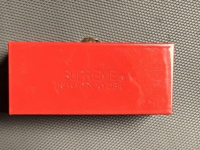 Supreme New York Small Metal Storage Box Box Logo SS17 Red