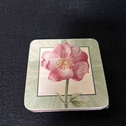 Villeroy & Boch 8 Coasters Flower Design Cork Back with Original Boxes - Picture 3 of 12