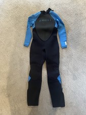 O'NEILL Youth Reactor 2, 3/2MM Back Full Zip Up Wetsuit Size 12 Blue Black