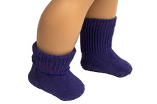 Purple Basic Anklet Bobby Socks Doll Clothes For 18" American Girl Debs