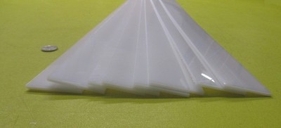 Hdpe White Bar .125'' (1/8'') Thick x 2.0'' Wide x 24'' Long, 8 Pcs, 16 Ft