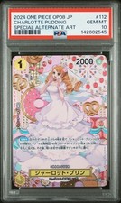 2024 ONE PIECE JAPANESE OP08-TWO LEGENDS #112 CHARLOTTE PUDDING PSA 10