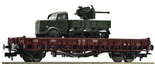 Fleischmann H0 522701 OPEL BLITZ GESCHÜTZ WW II DRG NEU Roco MINITANKS zu 526204 | Condition: Neu
