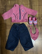 Original Girl Smoby Outfit With Jeans, Scarf, Hoodie And Shoes