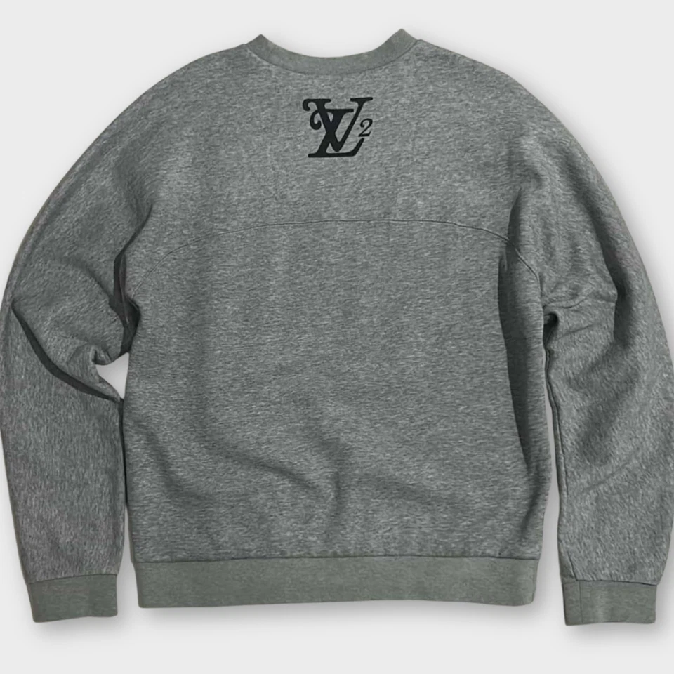 Sudadera Louis Vuitton LV² x Nigo Gris Para Hombre Talla S Logo Hecha en Italia Rara Foto 2 de 4
