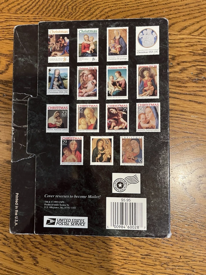 NEW 1997 USPS Madonna & Child Paintings Jumbo CHRISTMAS Stamp Postcards 16 Total - Image 2 of 4