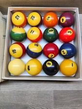 Aramith Crown Standard Belgian Pool Billiard Ball Set In Box