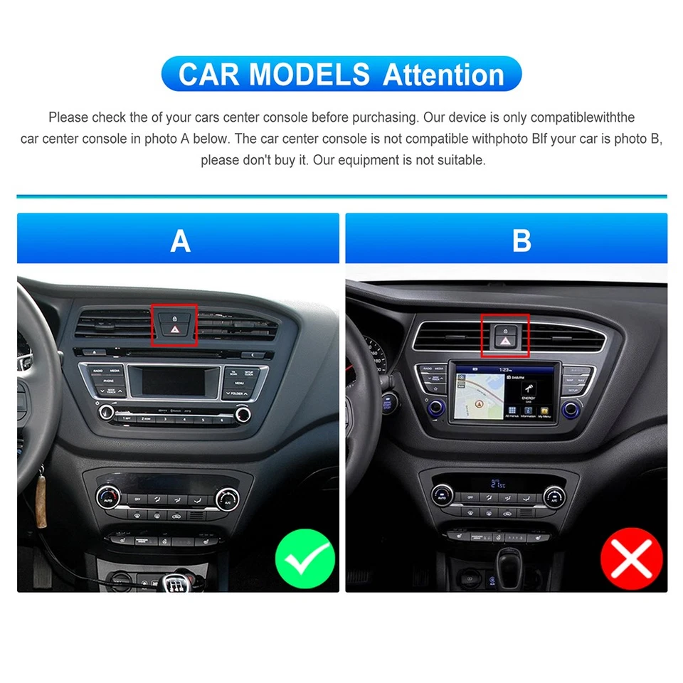 2+64G Autoradio Für Hyundai i20 2015-2018 Android 15 Apple CarPlay GPS Navi+Kam - Bild 2 von 4