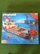 Playmobil Containerschiff 4472 mit OVP + Anleitung - Guter Zustand