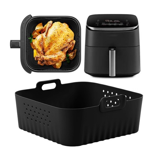 Silicone Tray for Air Fryer Baskets Tailored for COSORI AF181 and AF140 Models - Picture 4 of 18