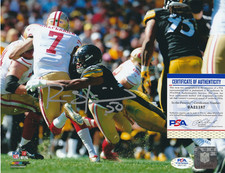 RYAN SHAZIER  PITTSBURGH STEELERS  PSA/DNA AUTHENTICATED  ACTION SIGNED 8x10