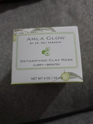 Amla Glow Detoxifying Clay Mask 4 oz Clarify & Brighten By Dr. Raj Kanodia NIB
