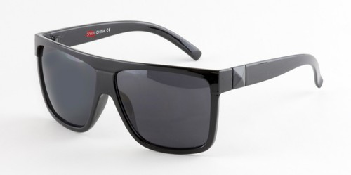 Large Square Cholo Sunglasses Super Dark OG LOC Gangster Black Glossy ST51 - Picture 4 of 5