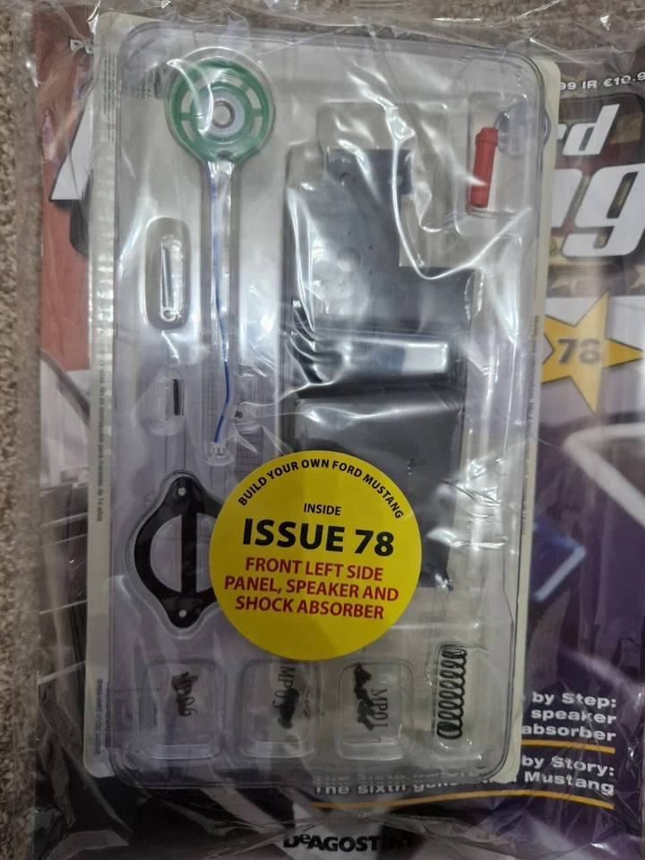 1/8 DEAGOSTINI BUILD YOUR OWN FORD MUSTANG 1967 SHELBY GT-500 ISSUE 78 INC PART - Image 2 of 2