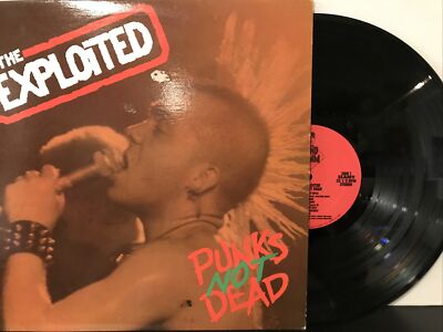 The Exploited   Punks Not Dead LP 1990 Grand Slamm Records   SLAM9 VG+/VG+