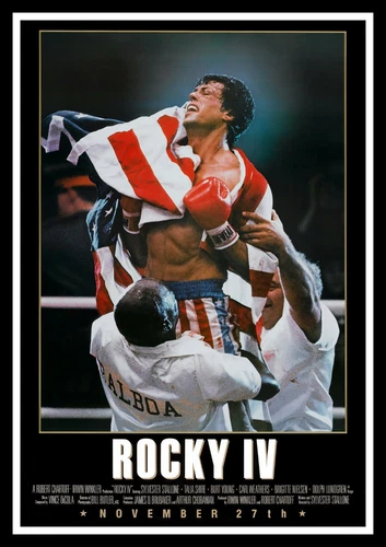 Rocky IV Movie Poster Print & Unframed Canvas Prints - Picture 1 of 2