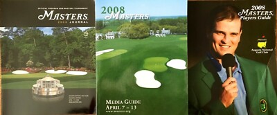 2008 Masters Media Guide Journal (Program) Players Guide & Sunday Pairings Sheet