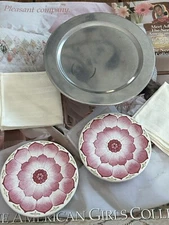 FELICITY American Girl COLONIAL TEA TREATS replacement cake stand napkins plate