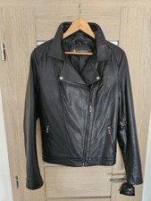 Genuine Soft Leather Women's Black Jacket Brand New Sewn To Order Uk 14 Large