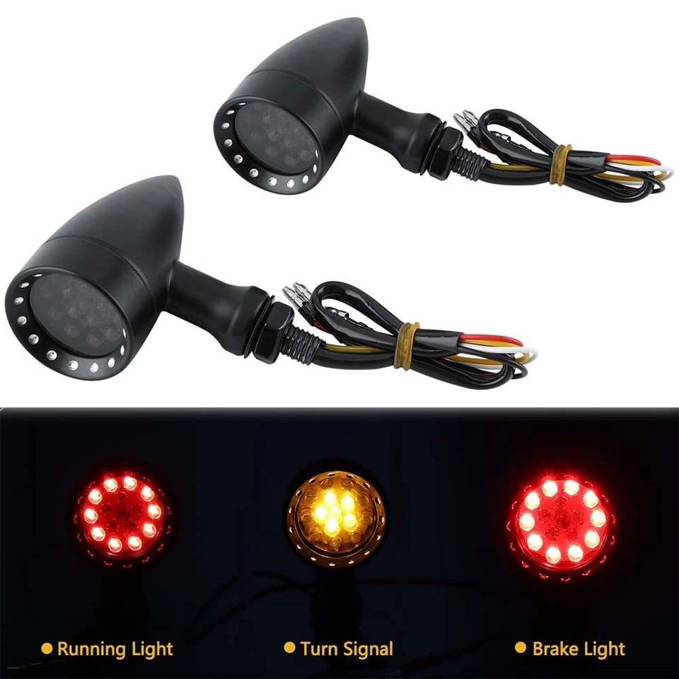 Luz de señal de giro LED roja para motocicleta Harley Davidson Street 750 XG750 Foto 3 de 4