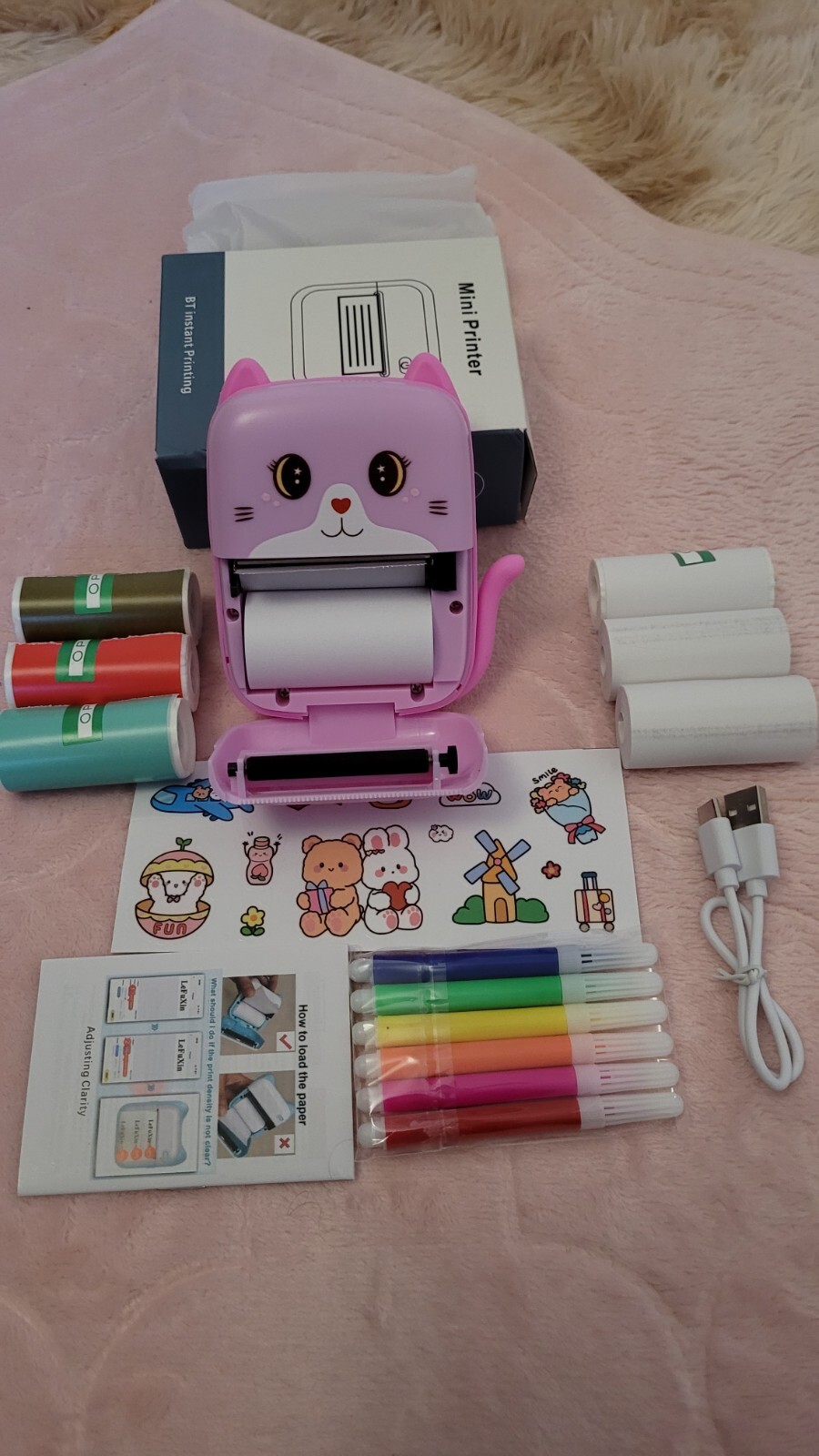 Mini imprimante enfant portable pour immortaliser ses vacances et créer son journal de bord