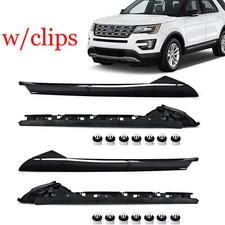 Pair Inner & Outer Windshield A Pillar Molding Trim For Ford Explorer 2011-2019