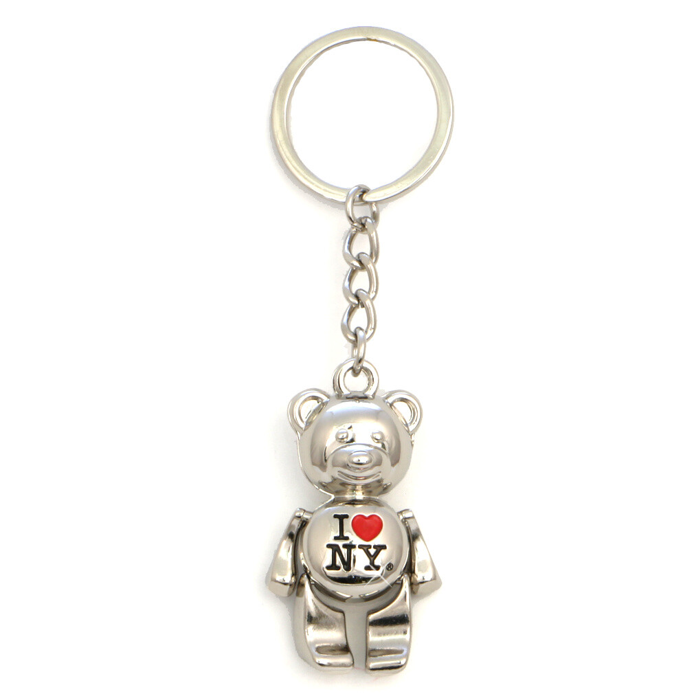 New York Keychain - I Love New York Bear, New York Keychains, New
