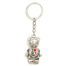 New York Keychain - I Love New York Bear, New York Keychains, New York City Souv