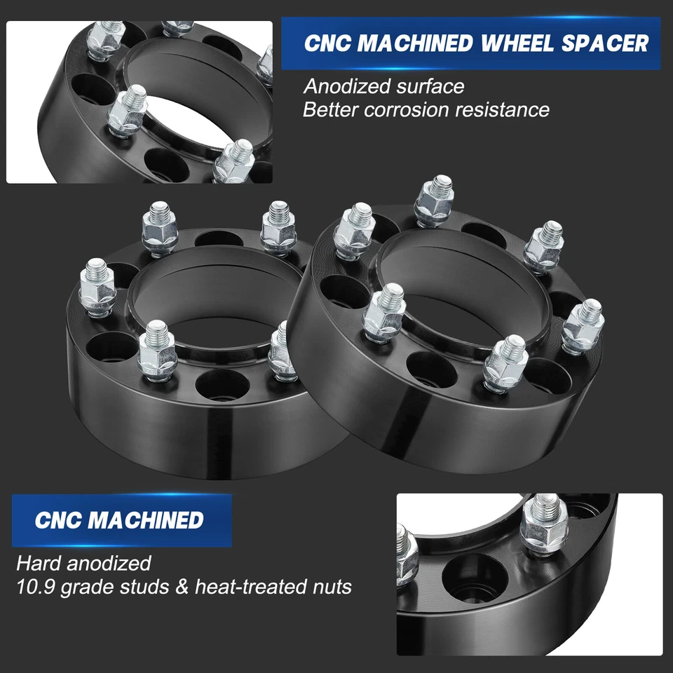 (4) 2" Inch 6x5.5 Hubcentric Wheel Spacers for Toyota 4Runner Tacoma FJ Cruiser Foto 4 de 4