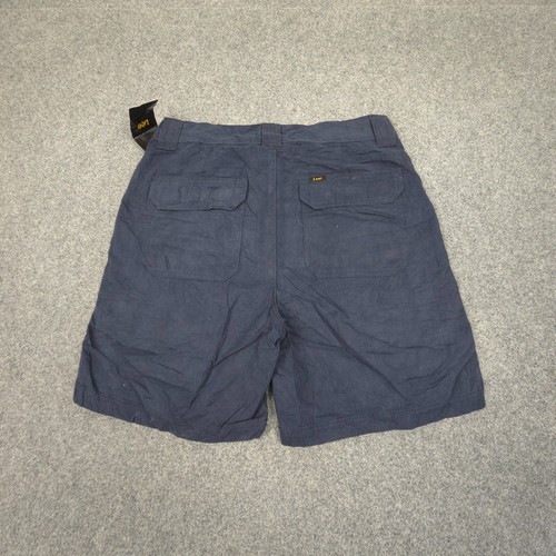 Lee Shorts Mens 32 Blue Cargo Outdoor Hiking Casual walking flat pocket Size 32 - Picture 6 of 10