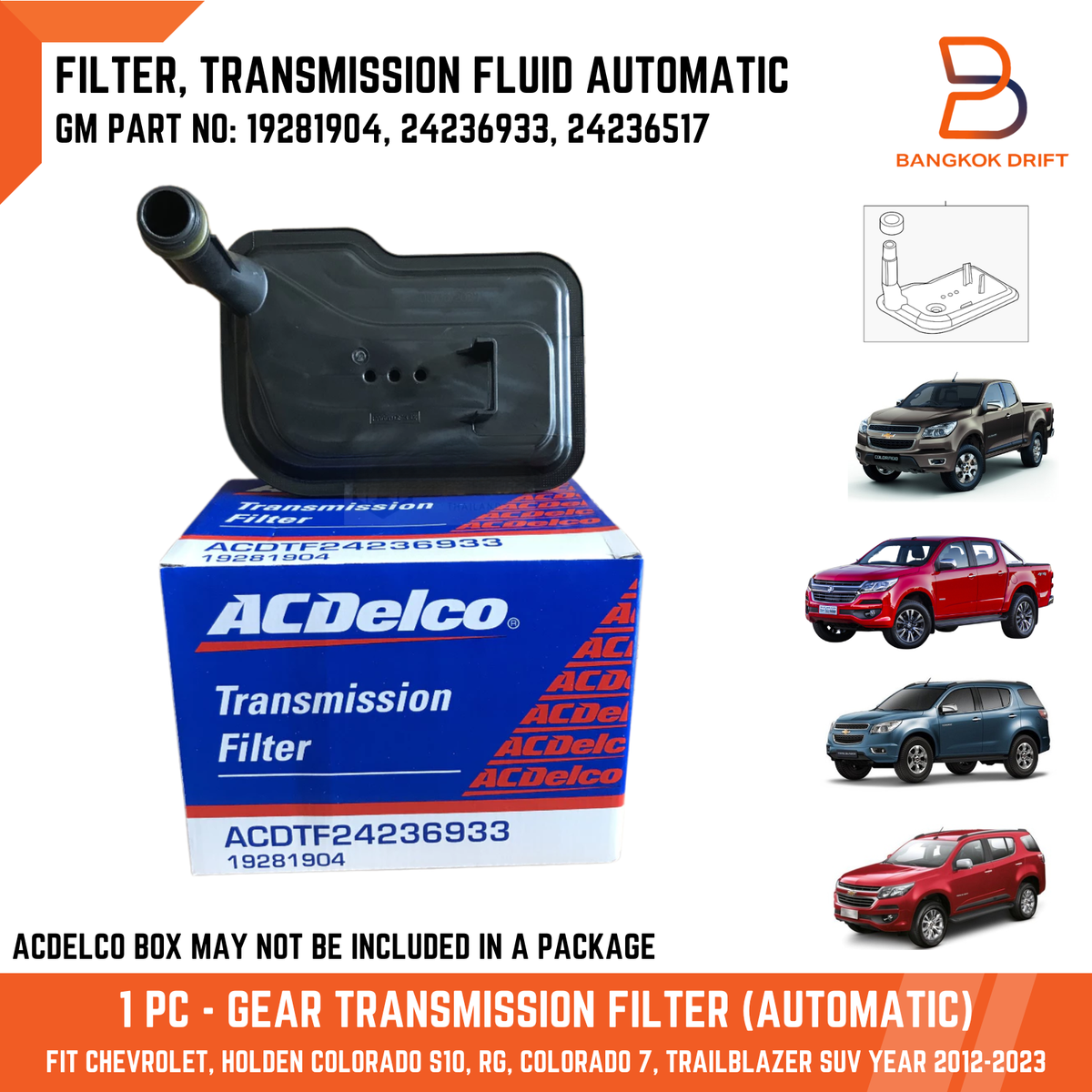 FILTER GEAR TRANSMISSION AUTO FOR CHEVROLET COLORADO S10