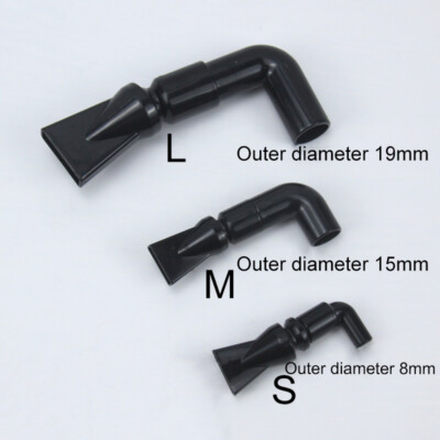 MiOYOOW Aquarium Entenschnabel-Düse – Verstellbarer Wasserauslass Mit Wirbeleffekt Für Fischbecken & Pumpen – 2 Größen (2 Cm & 2,5 Cm)