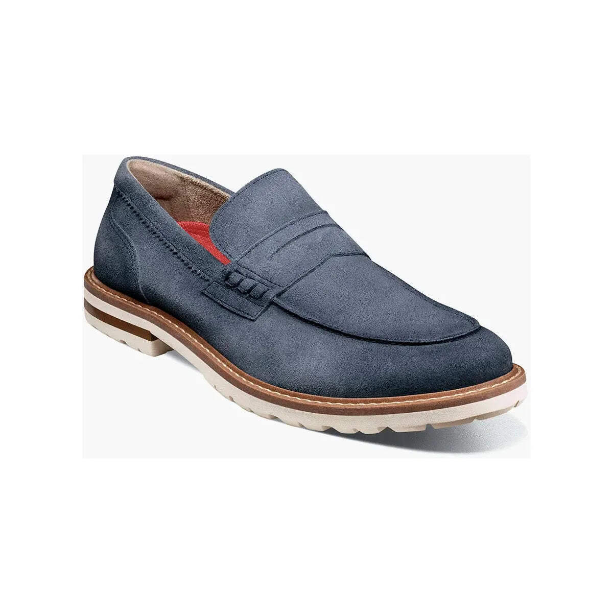 Слипоны Stacy Adams Hopkins Moc Toe Penny из темно-синей замши 25708-415