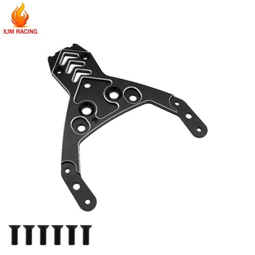 RC Alloy Front Upper Plate Kit Black For 1/5 RC Buggy HPI BAJA RV KM 5B 5T 5SC - Picture 3 of 7