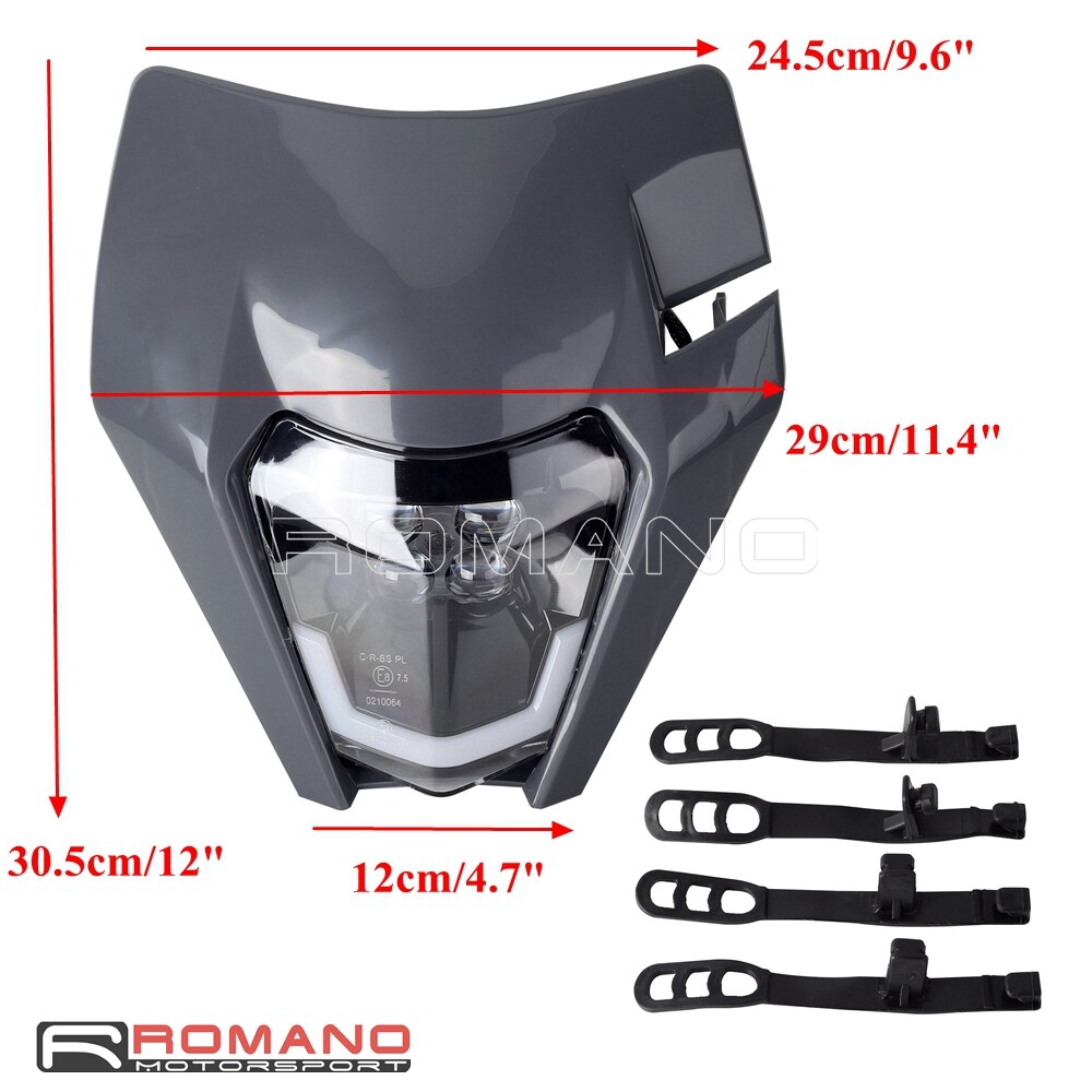 Dirt Bike E8 LED Headlight For 300EXC TPI Six Days 350EXC-F 250 300 XC-W FC 250